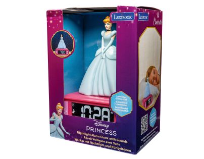 Lexibook Budík Disney princezny se svítící figurkou