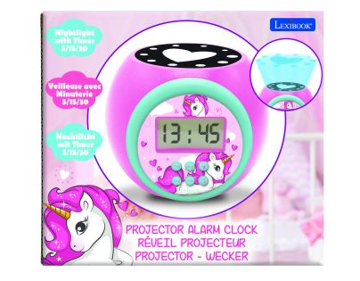 Lexibook Budík jednorožec se stropním projektorem