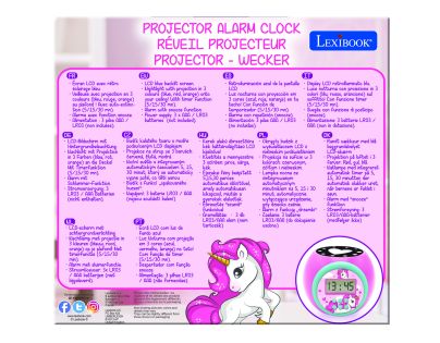 Lexibook Budík jednorožec se stropním projektorem