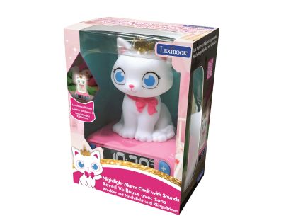 Lexibook Budík Kočička se svítící figurkou