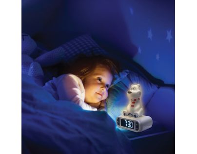 Lexibook Budík lední medvěd se svítící figurkou