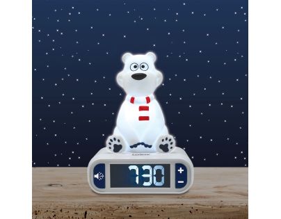 Lexibook Budík lední medvěd se svítící figurkou