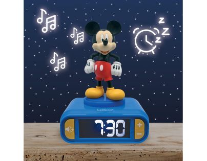 Lexibook Budík Mickey se svítící figurkou