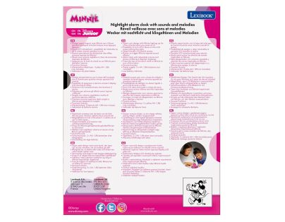 Lexibook Budík Minnie se svítící figurkou