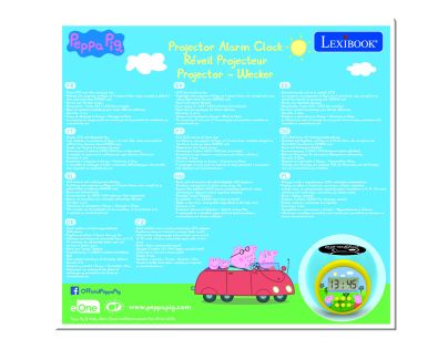 Lexibook Budík Prasátko Peppa se stropním projektorem