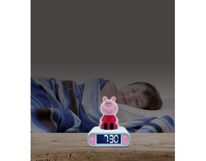 Lexibook Budík Prasátko Peppa se svítící figurkou