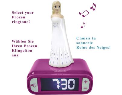 Lexibook Budík s nočním 3D světlem Ledové království Elsa - Poškozený obal