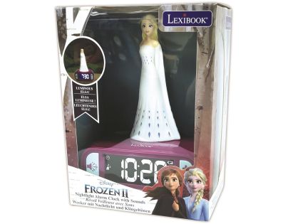 Lexibook Budík s nočním 3D světlem Ledové království Elsa - Poškozený obal
