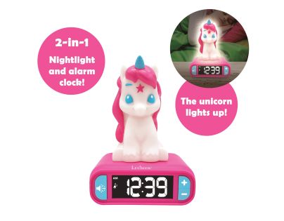 Lexibook Budík se svítící figurkou Jednorožec
