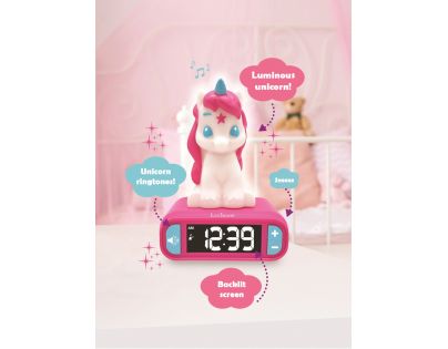Lexibook Budík se svítící figurkou Jednorožec