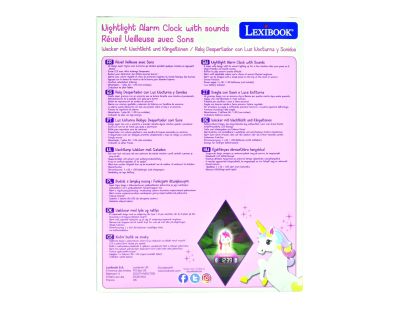 Lexibook Budík se svítící figurkou Jednorožec