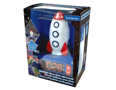 Lexibook Budík se svítící raketou