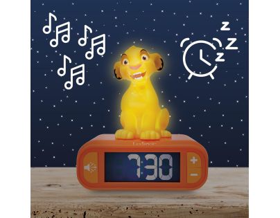 Lexibook Budík Simba se svítící figurkou