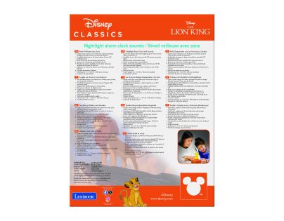 Lexibook Budík Simba se svítící figurkou