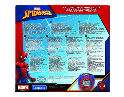 Lexibook Budík Spiderman se stropním projektorem
