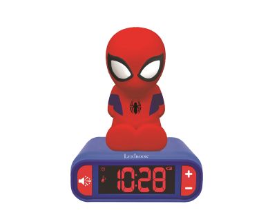 Lexibook Budík Spiderman se svítící figurkou