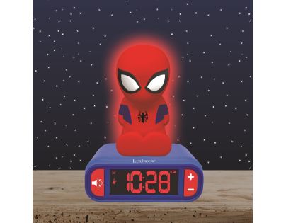 Lexibook Budík Spiderman se svítící figurkou