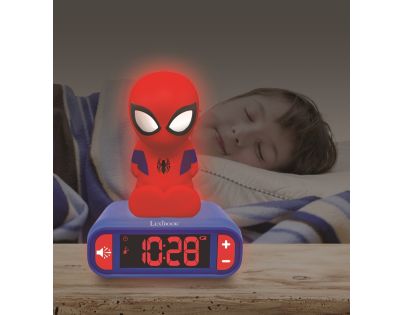 Lexibook Budík Spiderman se svítící figurkou