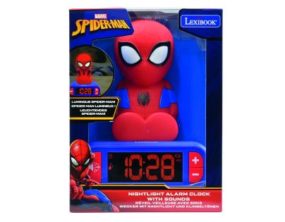 Lexibook Budík Spiderman se svítící figurkou