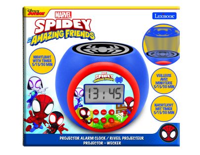 Lexibook Budík Spidey se stropním projektorem