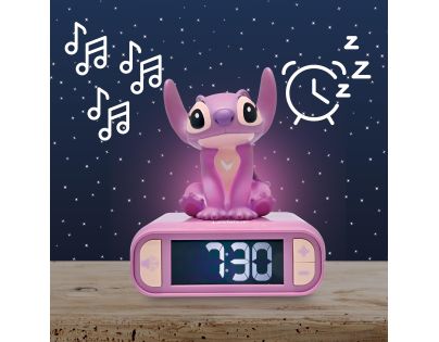 Lexibook Budík Stitch Angel se svítící figurkou