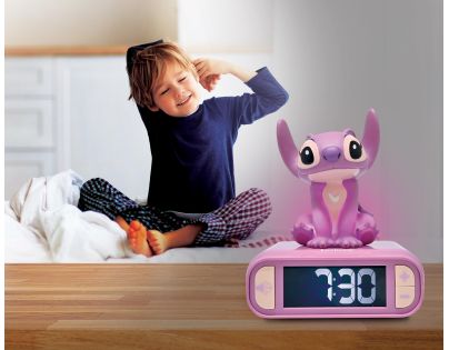 Lexibook Budík Stitch Angel se svítící figurkou