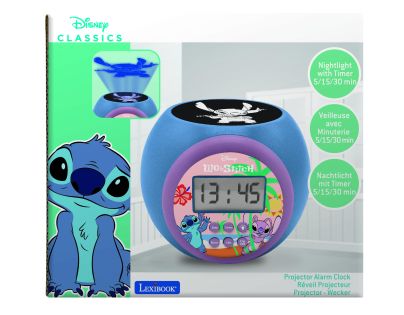 Lexibook Budík Stitch se stropním projektorem