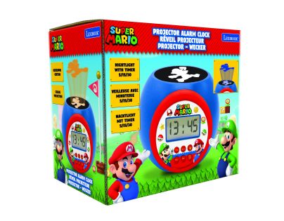 Lexibook Budík Super Mario se stropním projektorem