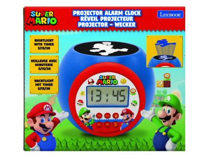 Lexibook Budík Super Mario se stropním projektorem