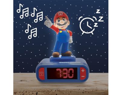 Lexibook Budík Super Mario se zvuky