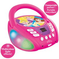 Lexibook CD přehrávač Disney princezny s bluetooth a světelnými efekty 5