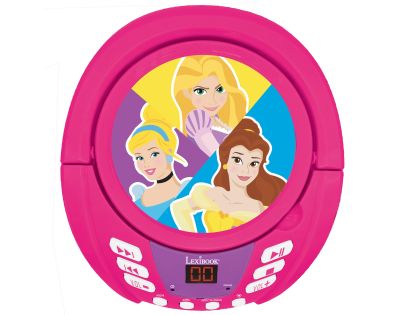 Lexibook CD přehrávač Disney princezny s bluetooth a světelnými efekty