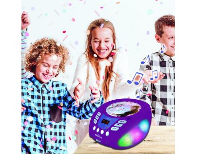 Lexibook CD přehrávač Frozen s bluetooth a světelnými efekty