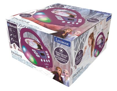 Lexibook CD přehrávač Frozen s bluetooth a světelnými efekty