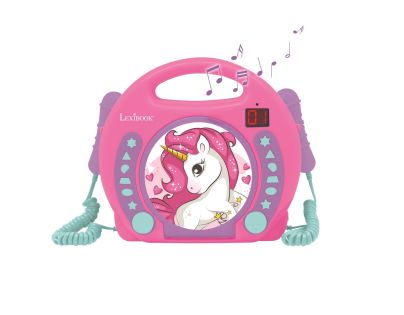 Lexibook CD přehrávač Jednorožec se 2 mikrofony