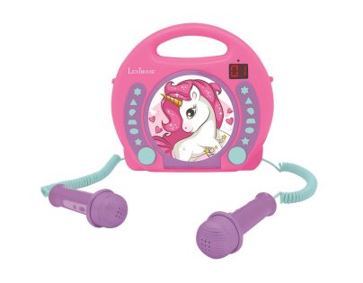 Lexibook CD přehrávač Jednorožec se 2 mikrofony