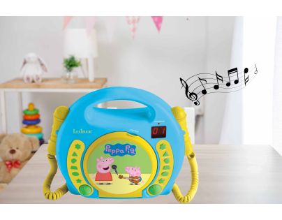 Lexibook CD přehrávač Prasátko Peppa se 2 mikrofony