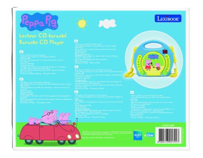 Lexibook CD přehrávač Prasátko Peppa se 2 mikrofony