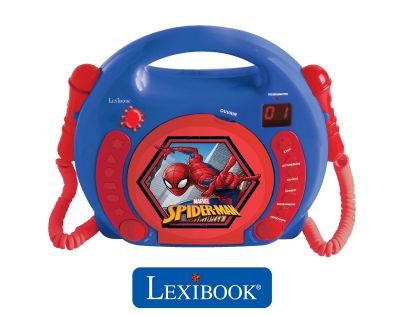 Lexibook CD přehrávač Spiderman se 2 mikrofony