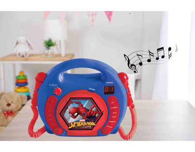 Lexibook CD přehrávač Spiderman se 2 mikrofony