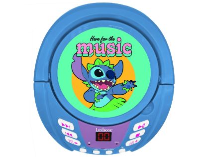 Lexibook CD přehrávač Stitch s bluetooth a světelnými efekty