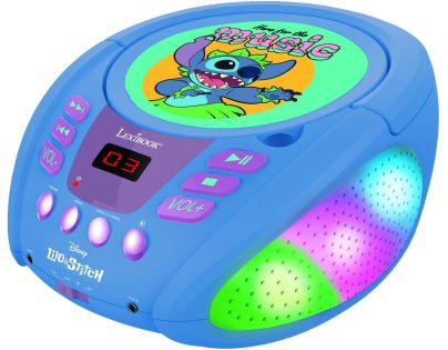 Lexibook CD přehrávač Stitch s bluetooth a světelnými efekty