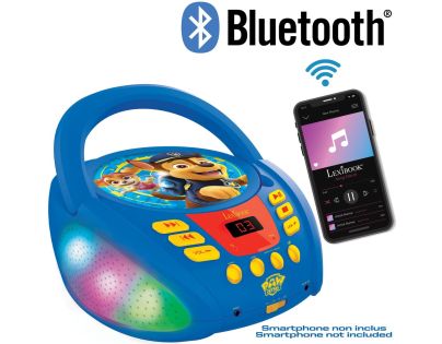 Lexibook CD přehrávač Tlapková patrola s bluetooth a světelnými efekty