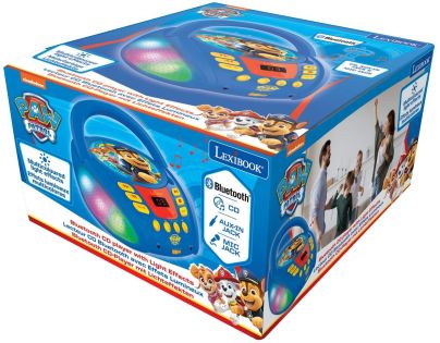Lexibook CD přehrávač Tlapková patrola s bluetooth a světelnými efekty