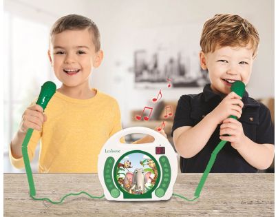 Lexibook CD přehrávač Zvířátka se 2 mikrofony