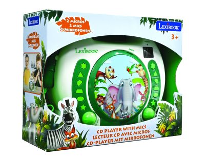 Lexibook CD přehrávač Zvířátka se 2 mikrofony