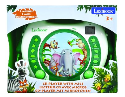 Lexibook CD přehrávač Zvířátka se 2 mikrofony