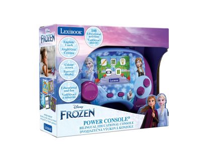 Lexibook Česko-anglická vzdělávací herní konzole Frozen 100 aktivit
