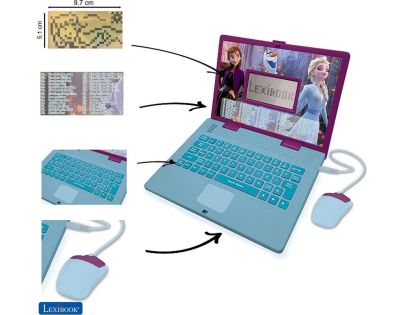 Lexibook Česko-anglický vzdělávací notebook Ledové království - Poškozený obal