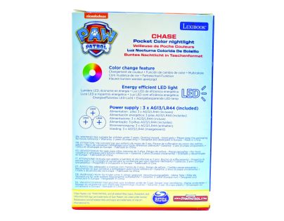 Lexibook Designové noční světlo LED Tlapková Patrola Chase 13 cm